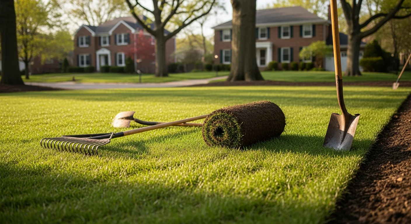 Sod installation and lawn preparation in Buffalo Grove and Chicago suburbs