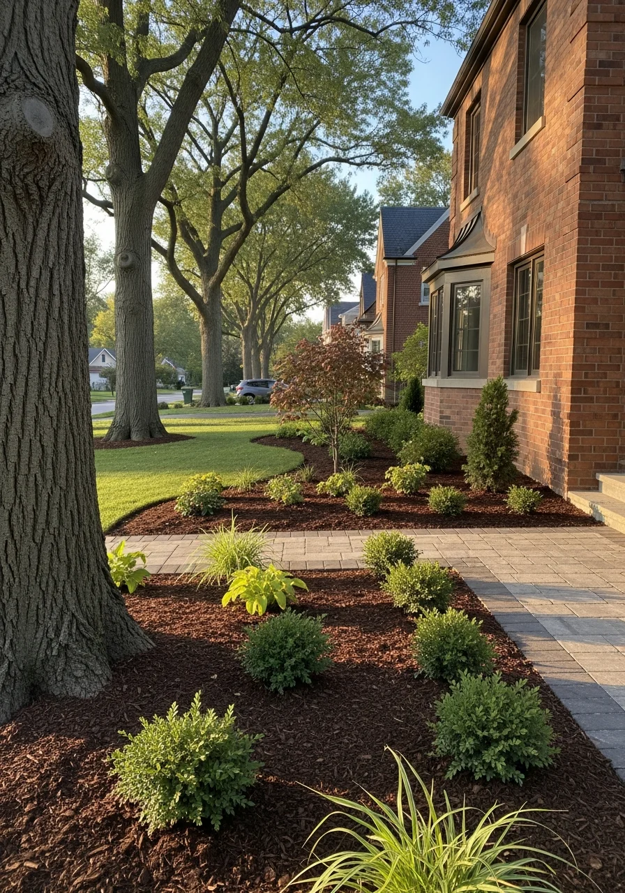 Service professional inspecting a residential property in Arlington Heights.
