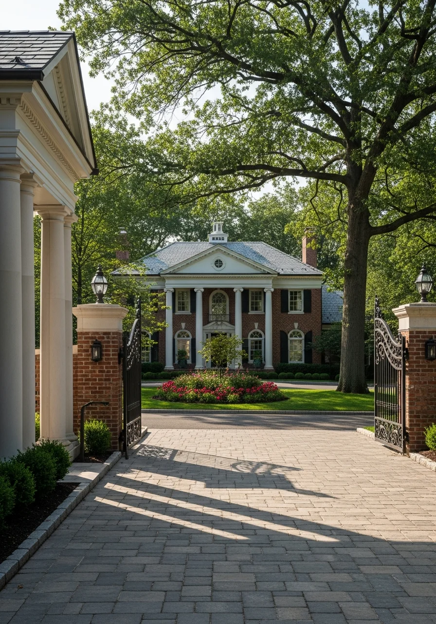Professional crew performing detailed work on a luxury residential property in Lake Forest.